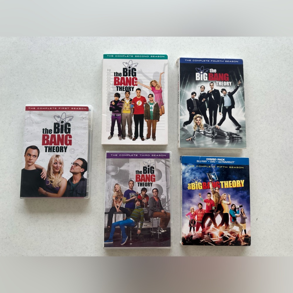Big Bang Theory Seasons 1-5 DVD and Blu-ray